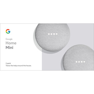 Google Home Mini Twin Pack (Chalk)